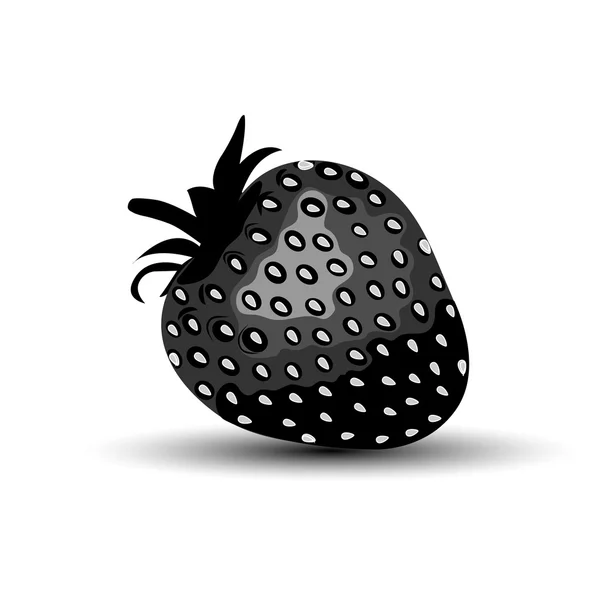 Illustrations vectorielles de l'icône de silhouette de style fraise — Image vectorielle