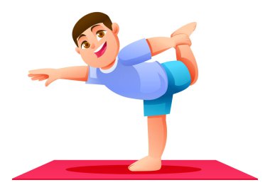 Mutlu çocuk paspasın üzerinde 