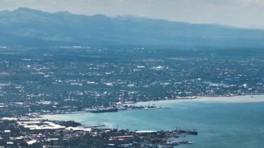 General Santos City 'de inşaat ve liman. Mindanao, Filipinler.