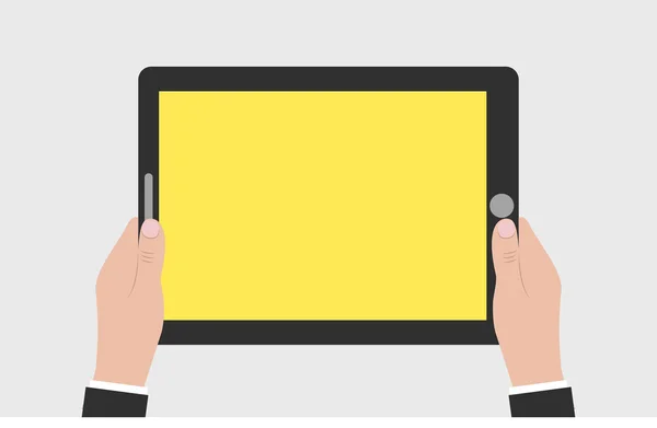 Segure Tablet Icon Vector. Segure o logotipo do ícone do tablet. Segure Tablet Icon Picture. Segure imagem ícone Tablet. Segure Tablet Icon UI. Segure o ícone do tablet EPS. Segure Tablet Icon AI. Segure desenho ícone Tablet — Vetor de Stock