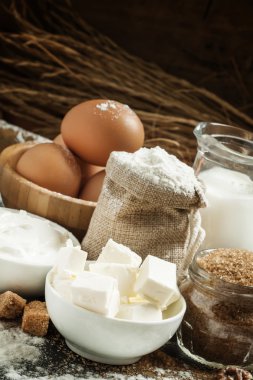 Bir ülke tarzda pişirme için malzemeler