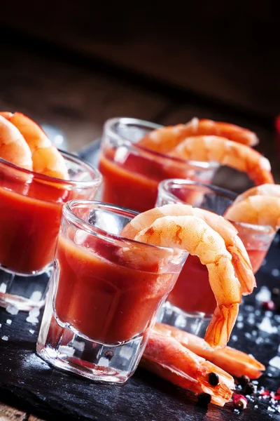 Snack cocktail de crevettes — Photo