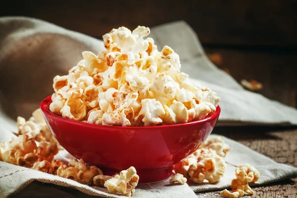 Hemmagjorda söta popcorn — Stockfoto