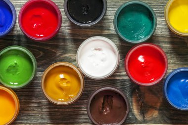 Boyalar, çizim için palet