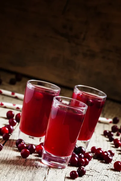 Cranberry juice, selective focus — Stock Photo, Image