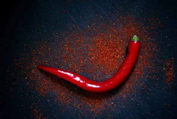 Red hot ground  chili pepper — Stock Photo, Image