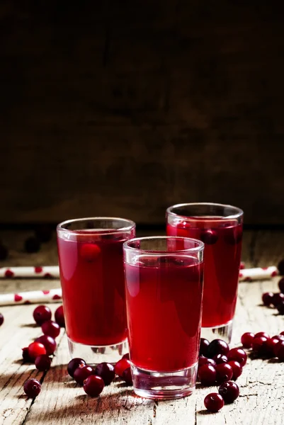 Cranberry juice, selective focus — Stock Photo, Image