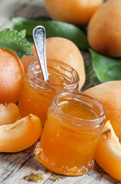 Homemade apricot confiture