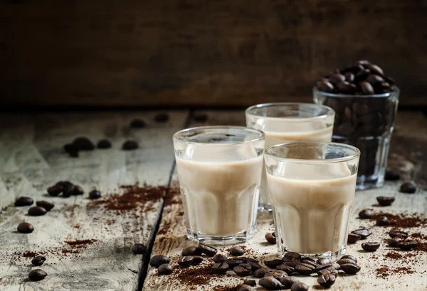 Koffie en cream likeur — Stockfoto