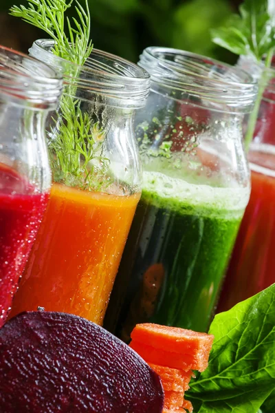 Fire slags grønnsaksjuice – stockfoto