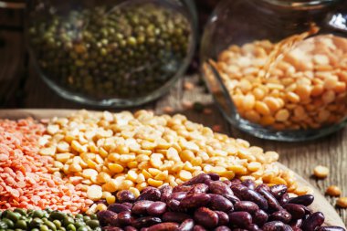 Kuru sarı bezelye, fasulye mix