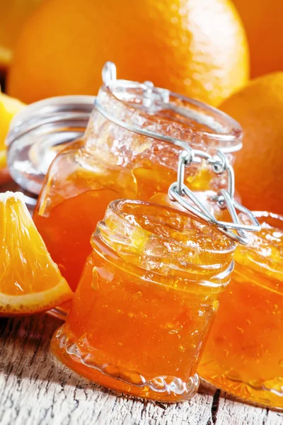 Ízletes házi készítésű narancs lekvárral — Stock Fotó