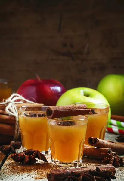 Sidro di mele con cannella e anice — Foto Stock