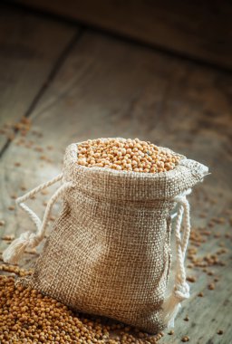 Tahıl çul bir torba hardal  