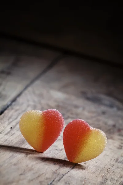 Deux cœurs doux, composition de la Saint-Valentin — Photo