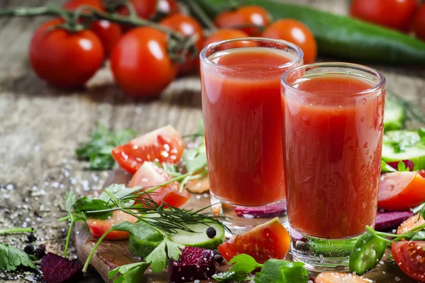 Диетический овощной сок — стоковое фото