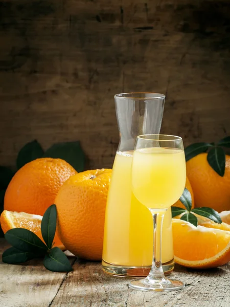 Homemade orange liqueur — Stock Photo, Image