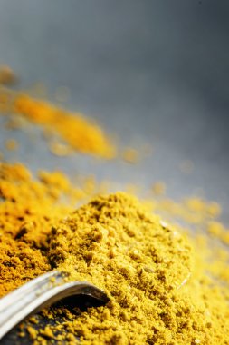 Köri baharatı, makro fotoğraf