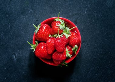 çilek Çilek, seçici odak