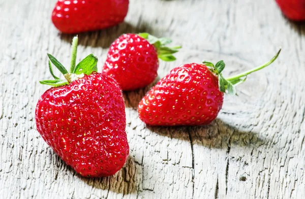 Erdbeeren, selektiver Fokus — Stockfoto