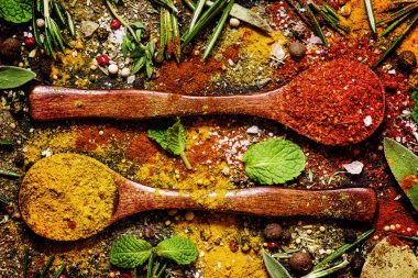 Gıda arka plan, baharatlar
