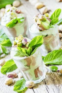 Fıstıklı dondurmalı nane