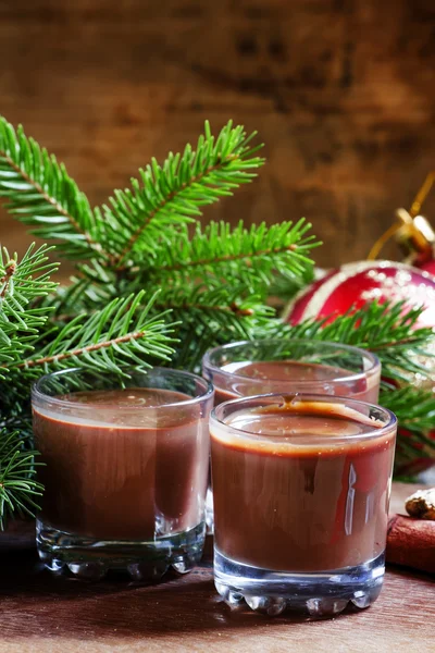 Sobremesa de chocolate com canela — Fotografia de Stock