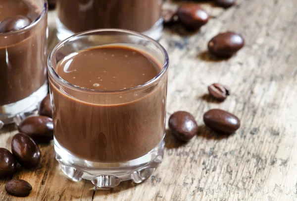Čokolády a kávy dezert — Stock fotografie