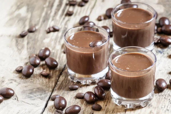 チョコレートとコーヒー デザート — ストック写真