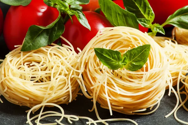 Pasta secca italiana fidellini — Foto Stock