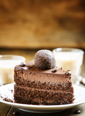 Çikolatalı kek.  