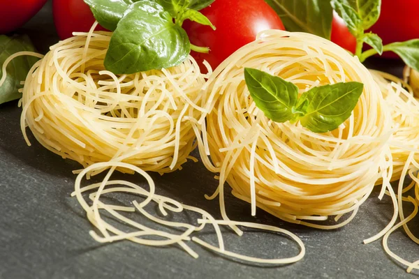 Pasta secca italiana fidellini — Foto Stock