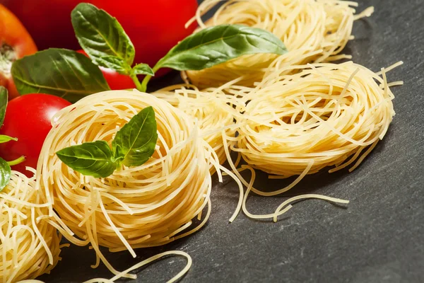 Pasta secca italiana fidellini — Foto Stock