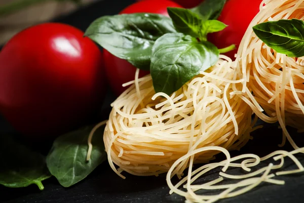 Pasta secca italiana fidellini — Foto Stock