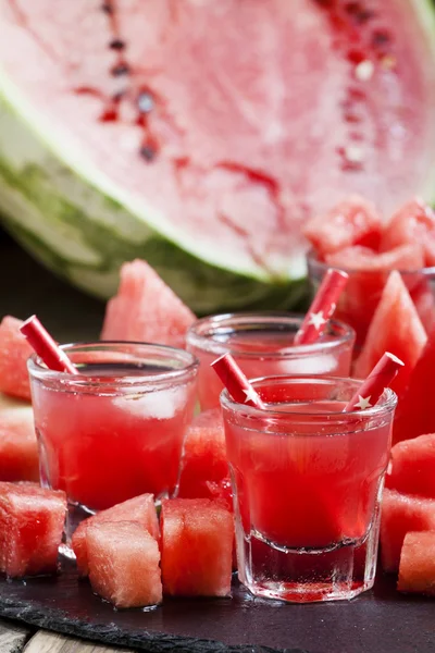 Festgetränk Wassermelone im Sommer — Stockfoto