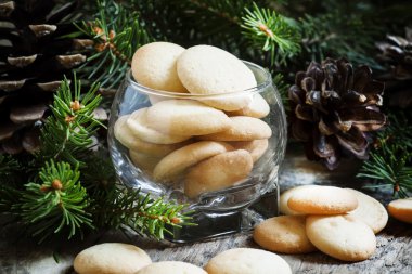 Noel shortbreads bir cam kase 