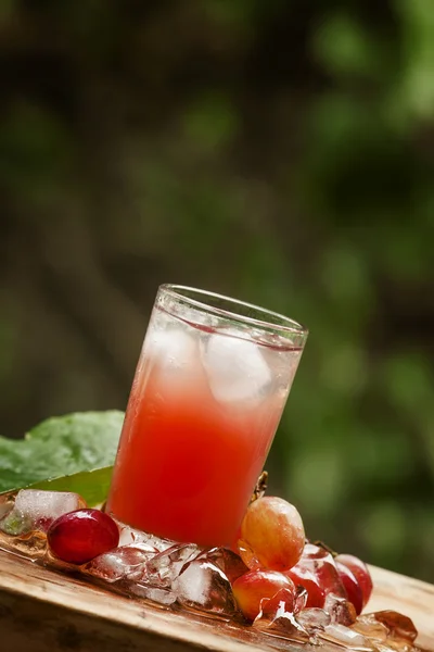 Zimnego soku z czerwonych winogron — Zdjęcie stockowe
