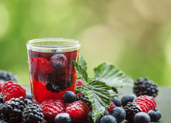 Чай з лісовими ягодами — стокове фото