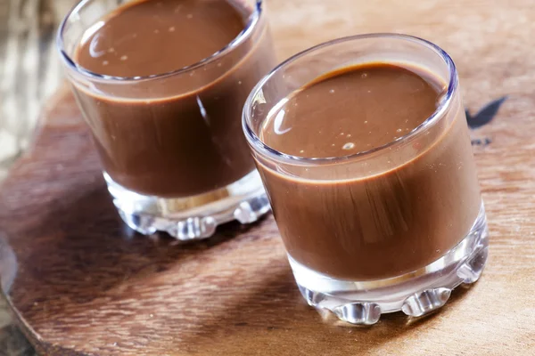 Chocolate líquido en vasos — Foto de Stock