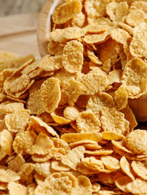 Bir kasede mısır gevreği