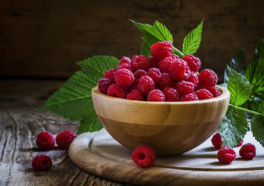 Kase taze organik ahududu