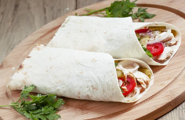 Shawarma, 터키 doner 케밥 — 스톡 사진