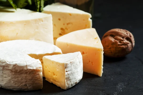 Assorted different kinds of cheese — Stock Photo, Image