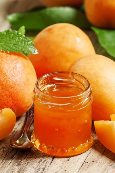 Hjemmelaget Apricot Jam – stockfoto