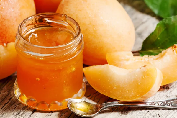 Hjemmelaget Apricot Jam – stockfoto