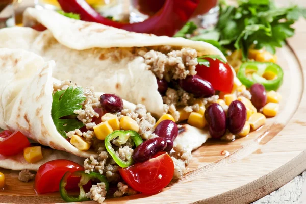 Burritos mexicanos tradicionais — Fotografia de Stock