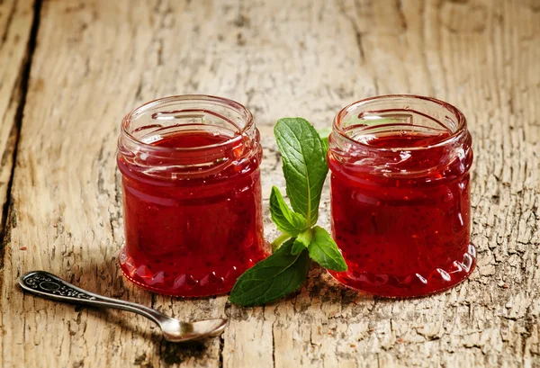 Delicious homemade strawberry jam — Stock Photo, Image