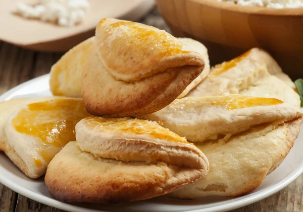Домашнее печенье с сыром — стоковое фото