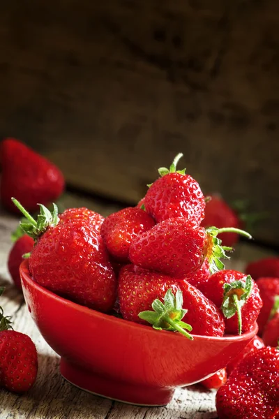 Căpșuni proaspete, focalizare selectivă — Fotografie, imagine de stoc
