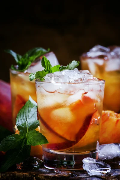 Herbata brzoskwinia lodu — Zdjęcie stockowe